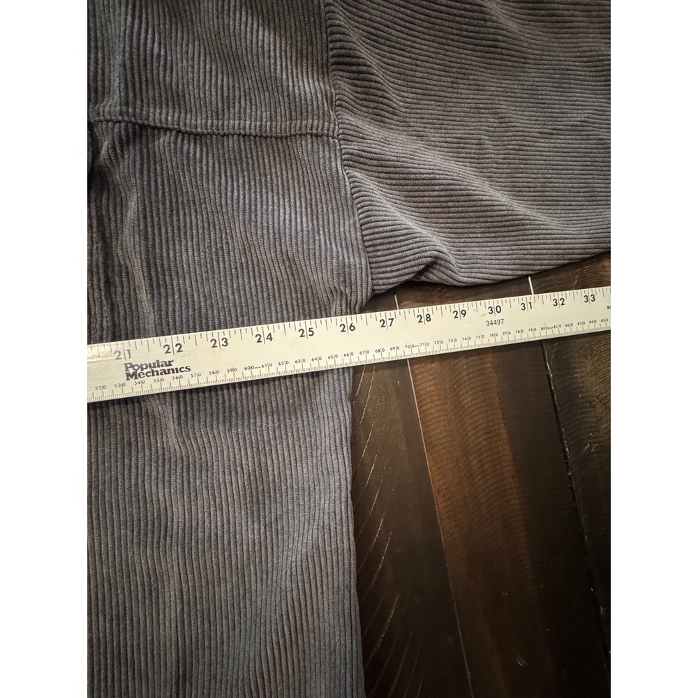 Forever 21 Womens black Corduroy Oversized Button Down Shacket Large - Picture 4 of 6